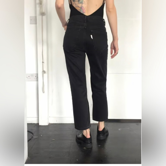 AALTO
Fixed Pleats Flared Denim jeans- Black Sz 34 - Picture 3 of 9